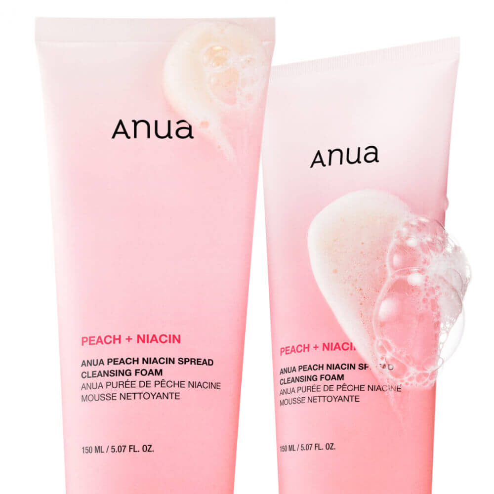 Пенка для умывания c экстрактом персика и ниацинамидом | ANUA Peach Niacin Spread Cleansing Foam 150