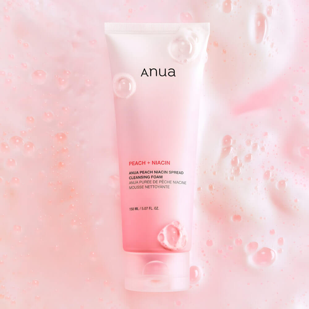 Пенка для умывания c экстрактом персика и ниацинамидом | ANUA Peach Niacin Spread Cleansing Foam 150
