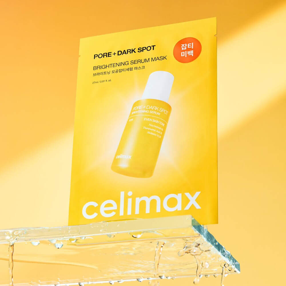 Маска для выравнивания тона и рельефа кожи | Celimax Pore+Dark Spot Brightening Serum Mask 27ml