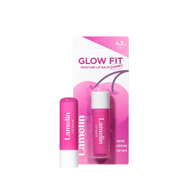 Бальзам для губ увлажняющий со вкусом вишни | Lamelin Glow Fit Moisture Lip Balm Cherry 4,3g