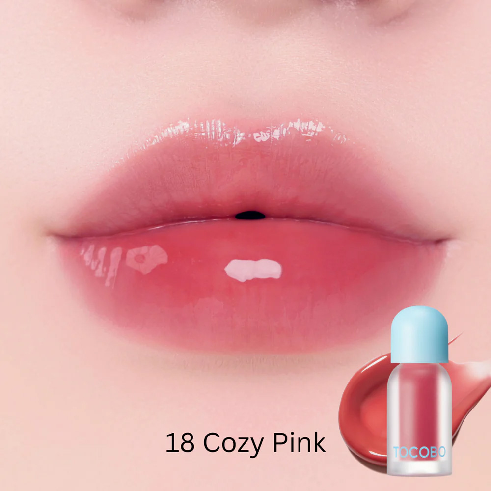 Масло для губ с плампинг-эффектом | Tocobo Juicy Berry Plumping Lip Oil 18 Cozy Pink 4g