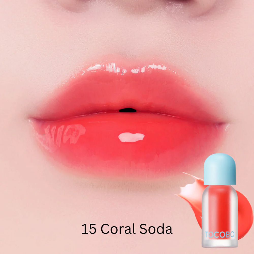 Масло для губ с плампинг-эффектом | Tocobo Juicy Berry Plumping Lip Oil 15 Coral Soda 4g