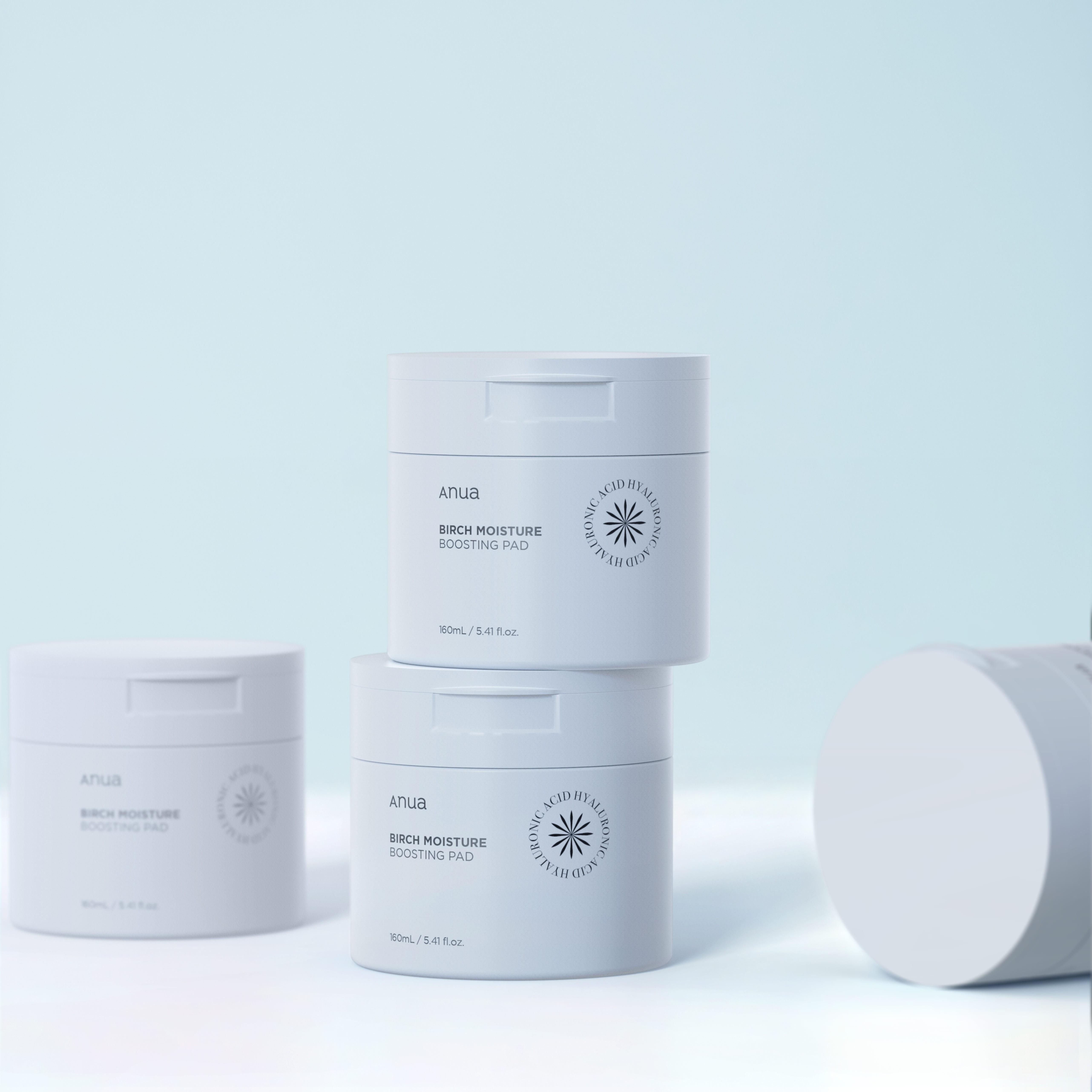 Тонер-пэды увлажняющие для лица с берёзовым соком 70 шт | ANUA Birch Moisture Boosting Pad 160 ml