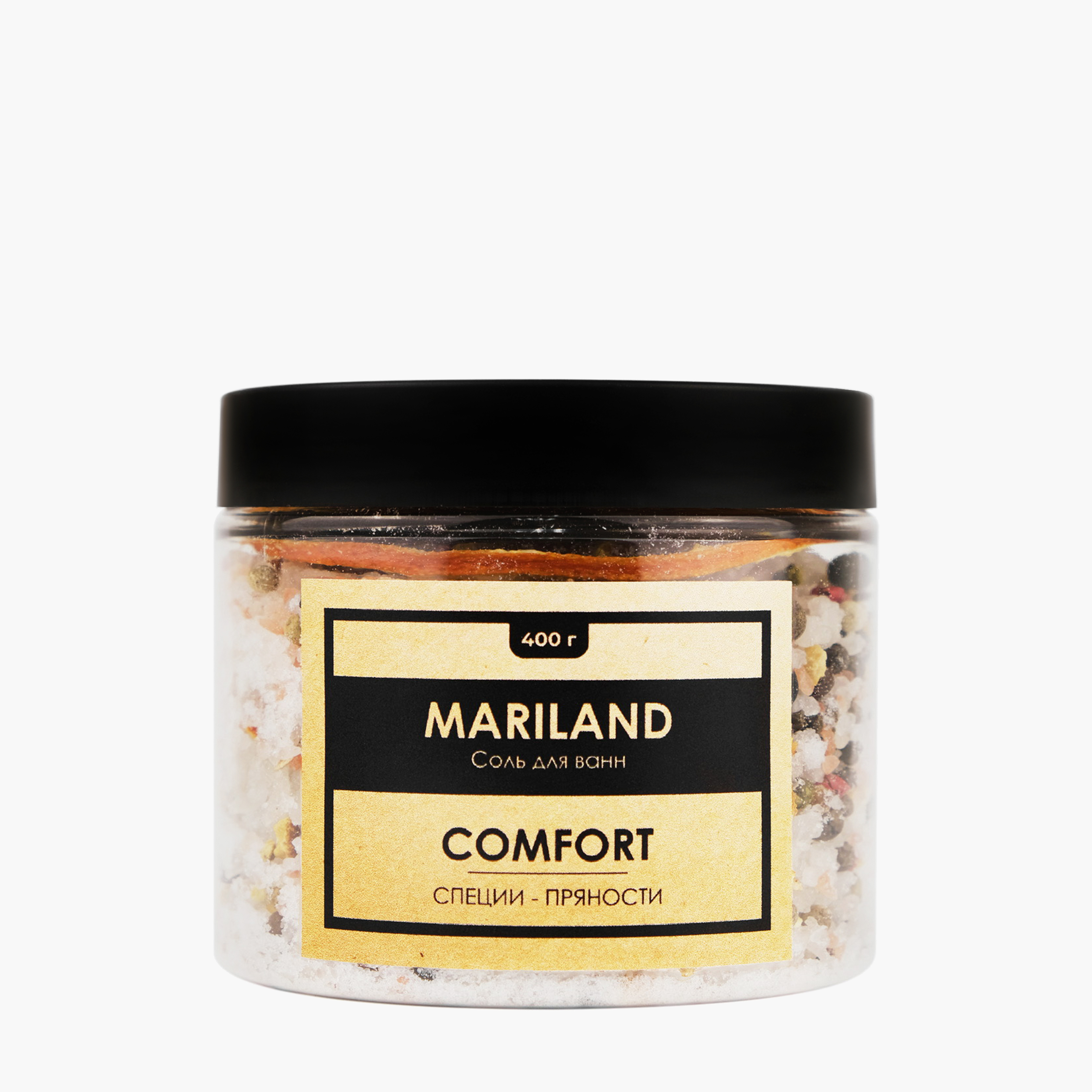 Расслабляющая соль для ванн со специями и пряностями | MARILAND Comfort Sea Salt 400 г