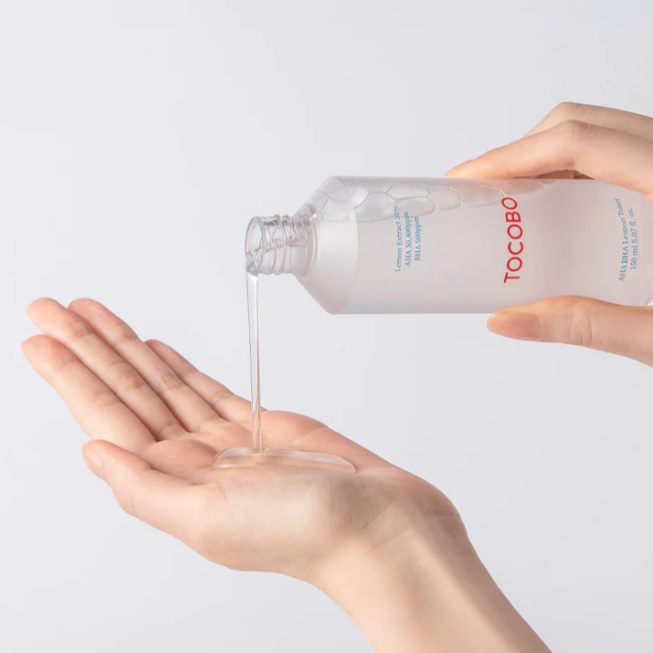Тонер отшелушивающий с экстрактом лимона и кислотами | Tocobo AHA BHA Lemon Toner 150 ml