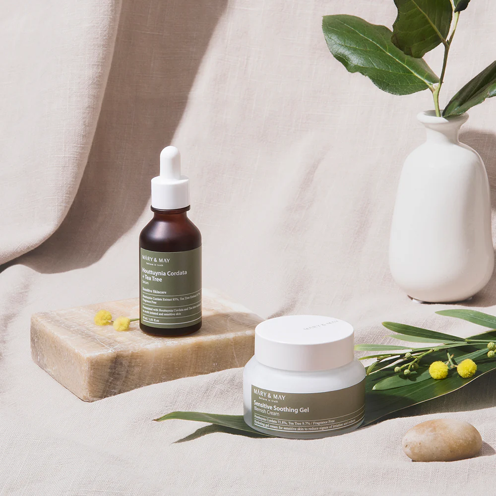 Сыворотка с экстрактом хауттюйнии и чайного дерева | Mary&May Houttuynia Cordata + Tea Tree Serum 30