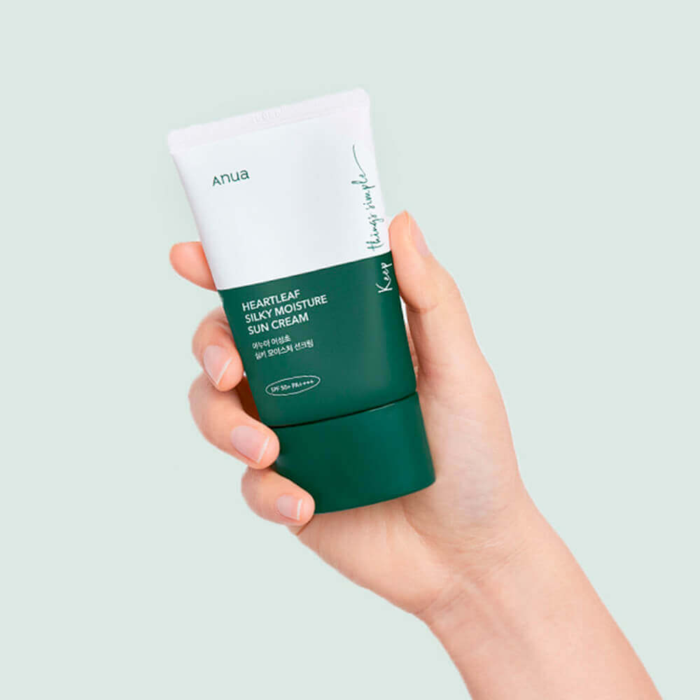 Крем солнцезащитный с экстрактом хауттюйнии | ANUA Heartleaf Silky Moisture Sun Cream 50ml
