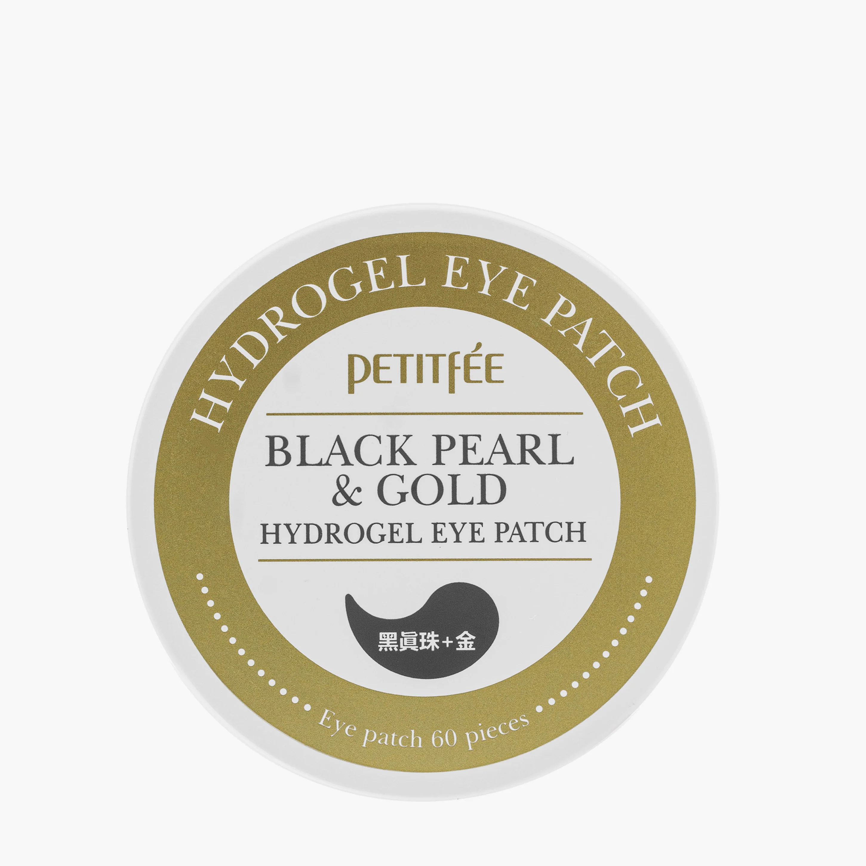 Патчи с экстрактом чёрного жемчуга | Petitfee Black Pearl & Gold Hydrogel Eye Patch 60ea