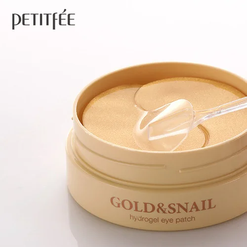 Патчи гидрогелевые с муцином улитки и золотом 60 шт | Petitfee Gold & Snail Eye Patch