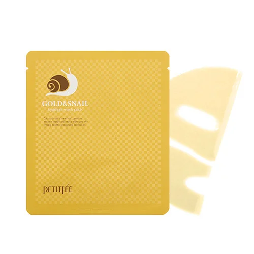 Маска гидрогелевая для лица с муцином улитки | Petitfee Gold & Snail Hydrogel Mask Pack 30g