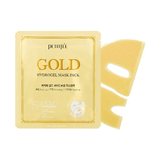 Маска гидрогелевая для лица с золотом | Petitfee Gold Hydrogel Mask 32g