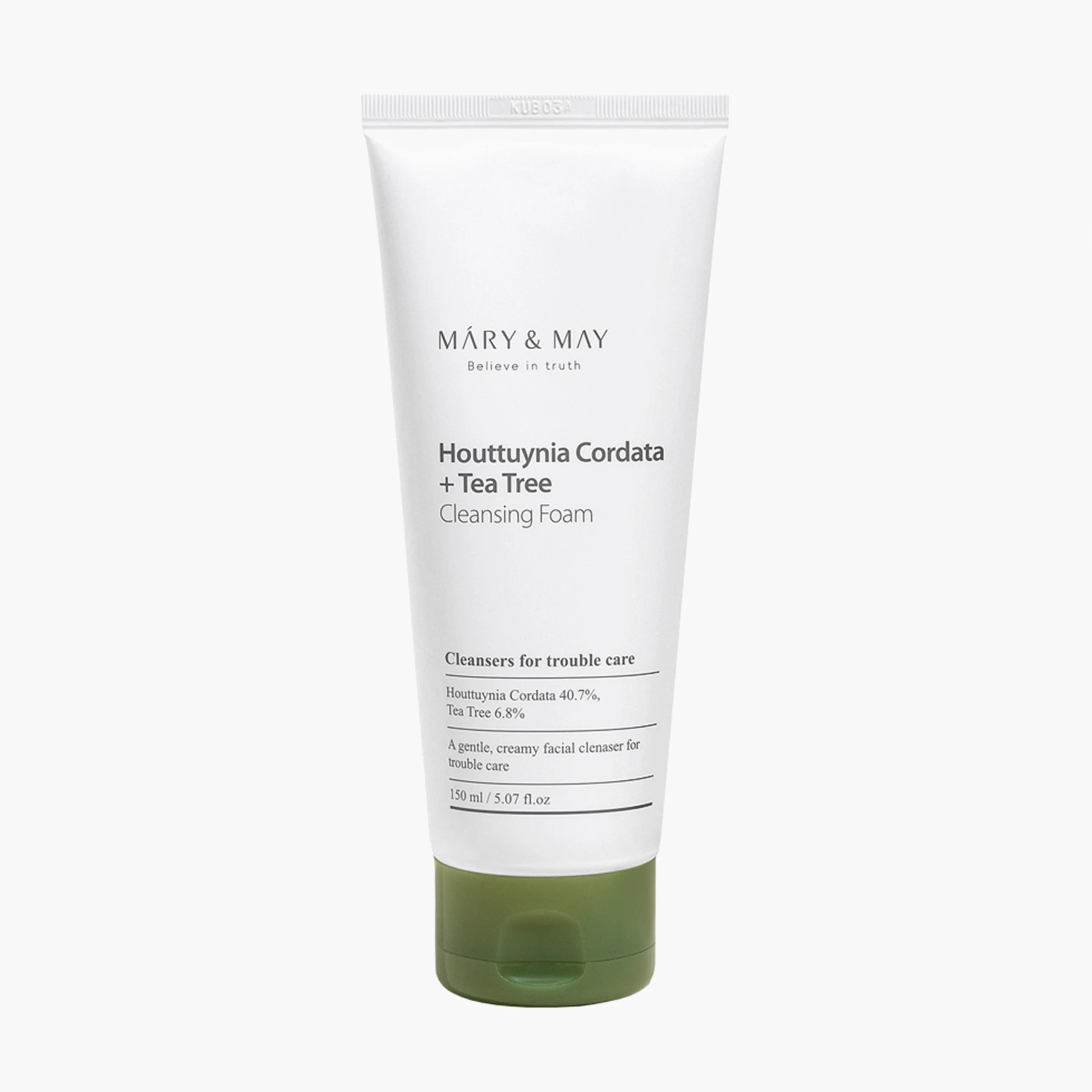 Пенка для умывания с хауттюйнией и чайным деревом | Mary&May Houttuynia Cordata + Tea Tree Cleansing