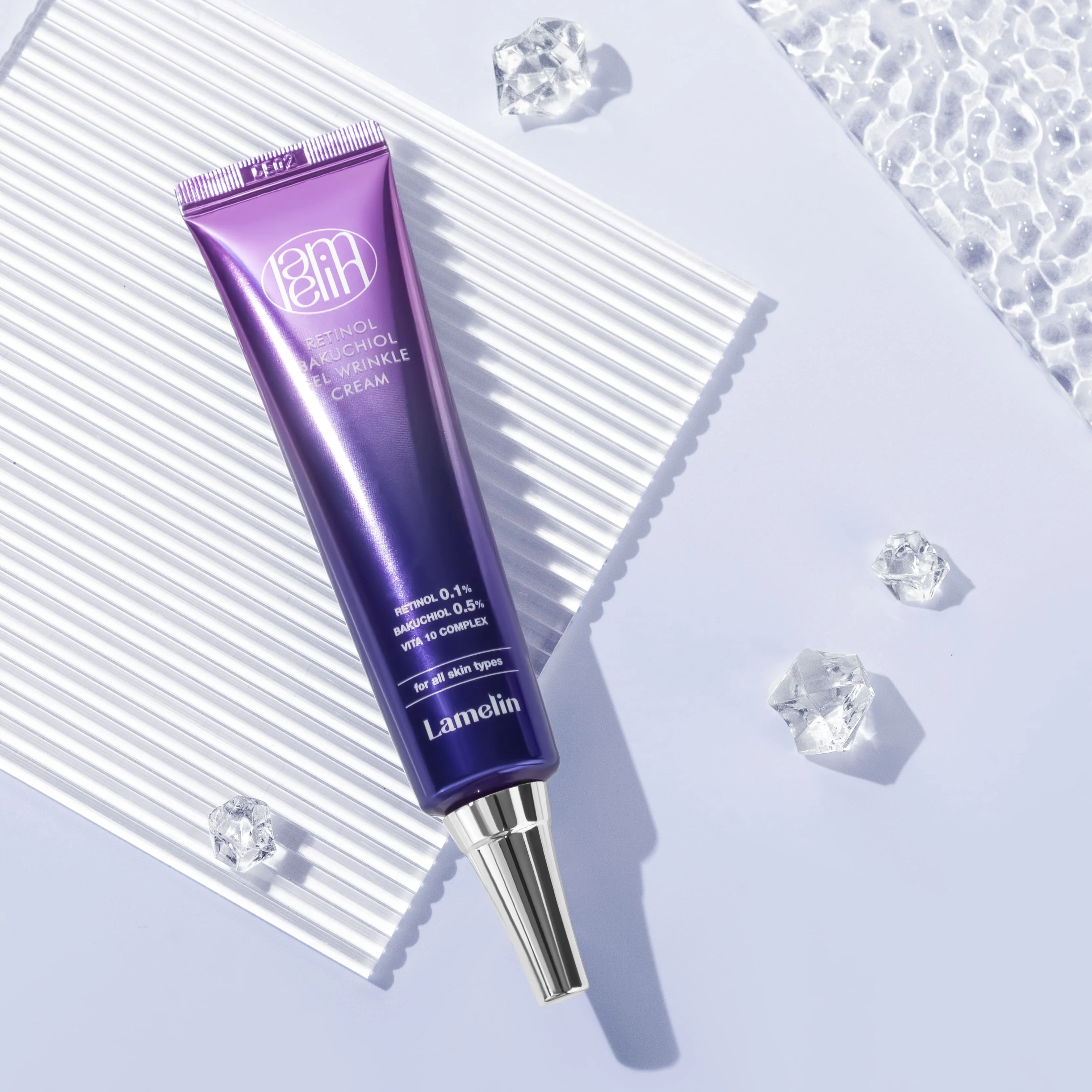 Гель-крем против морщин с ретинолом и бакучиолом | Lamelin Retinol Bakuchiol Gel Wrinkle Cream 30ml