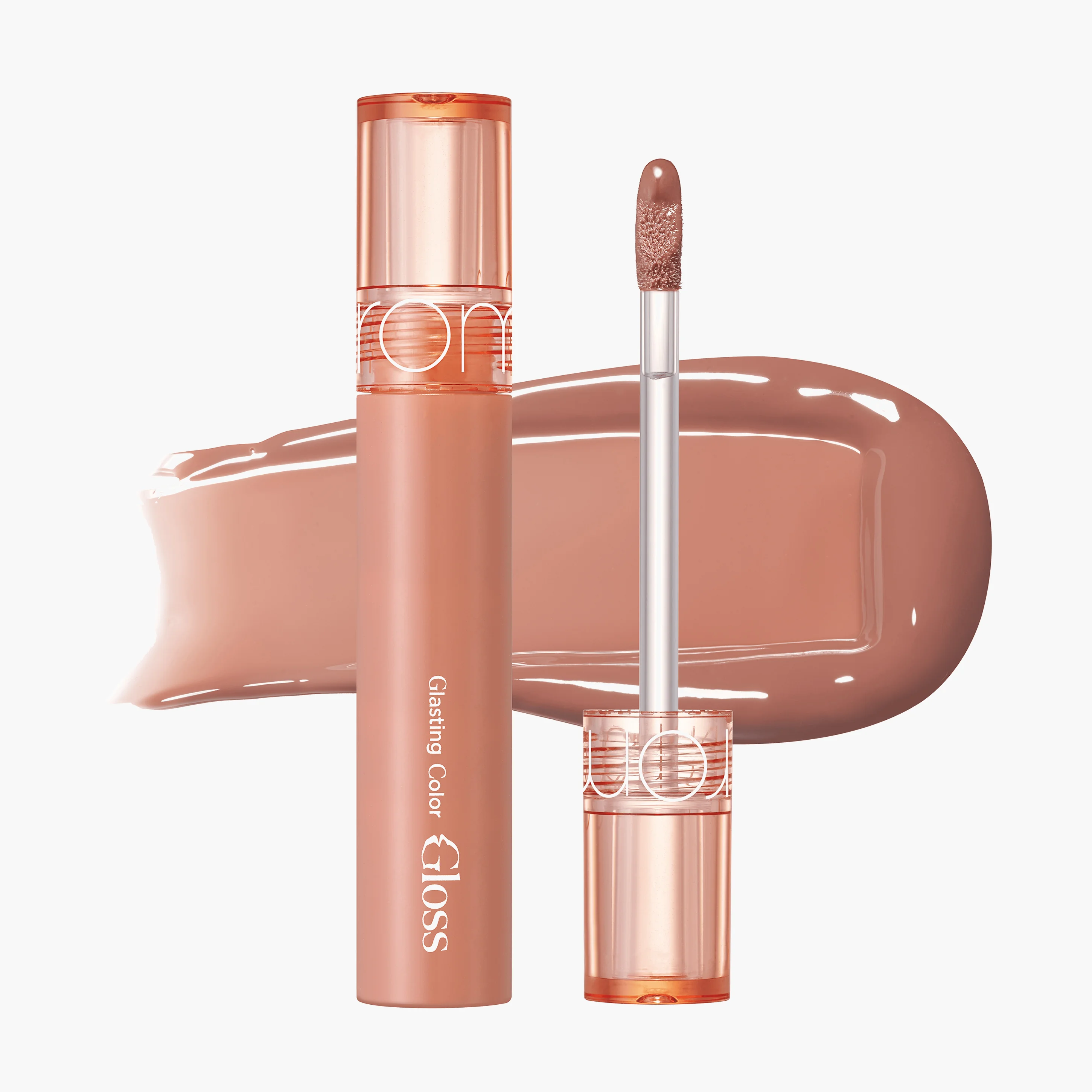 Блеск для губ 02 Nutty Vague | Rom&nd Glasting Color Gloss 02 Nutty Vague 4g