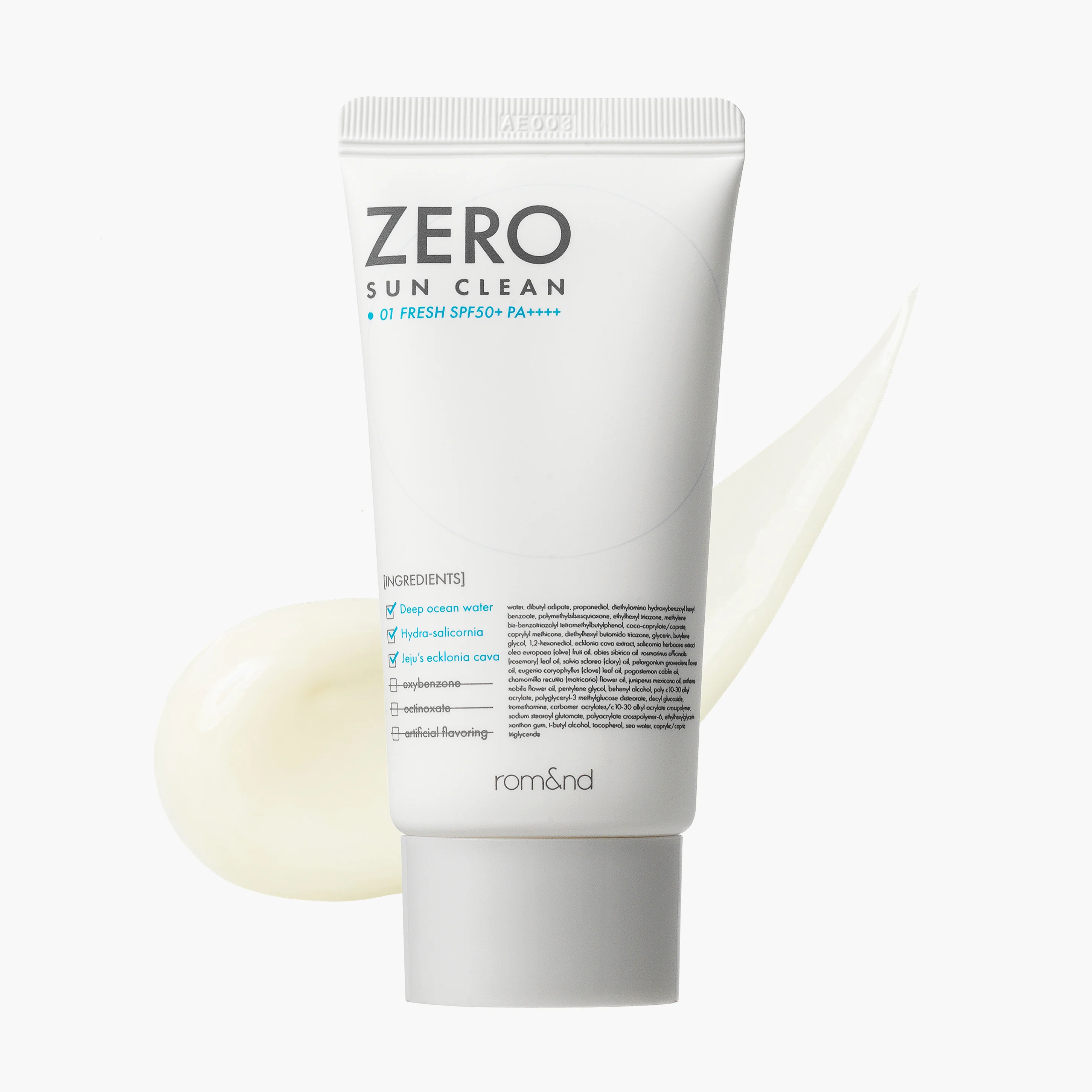 Крем солнцезащитный лёгкий освежающий | Rom&nd Zero Sun Clean 01 Fresh SPF50+ PA++++ 50ml