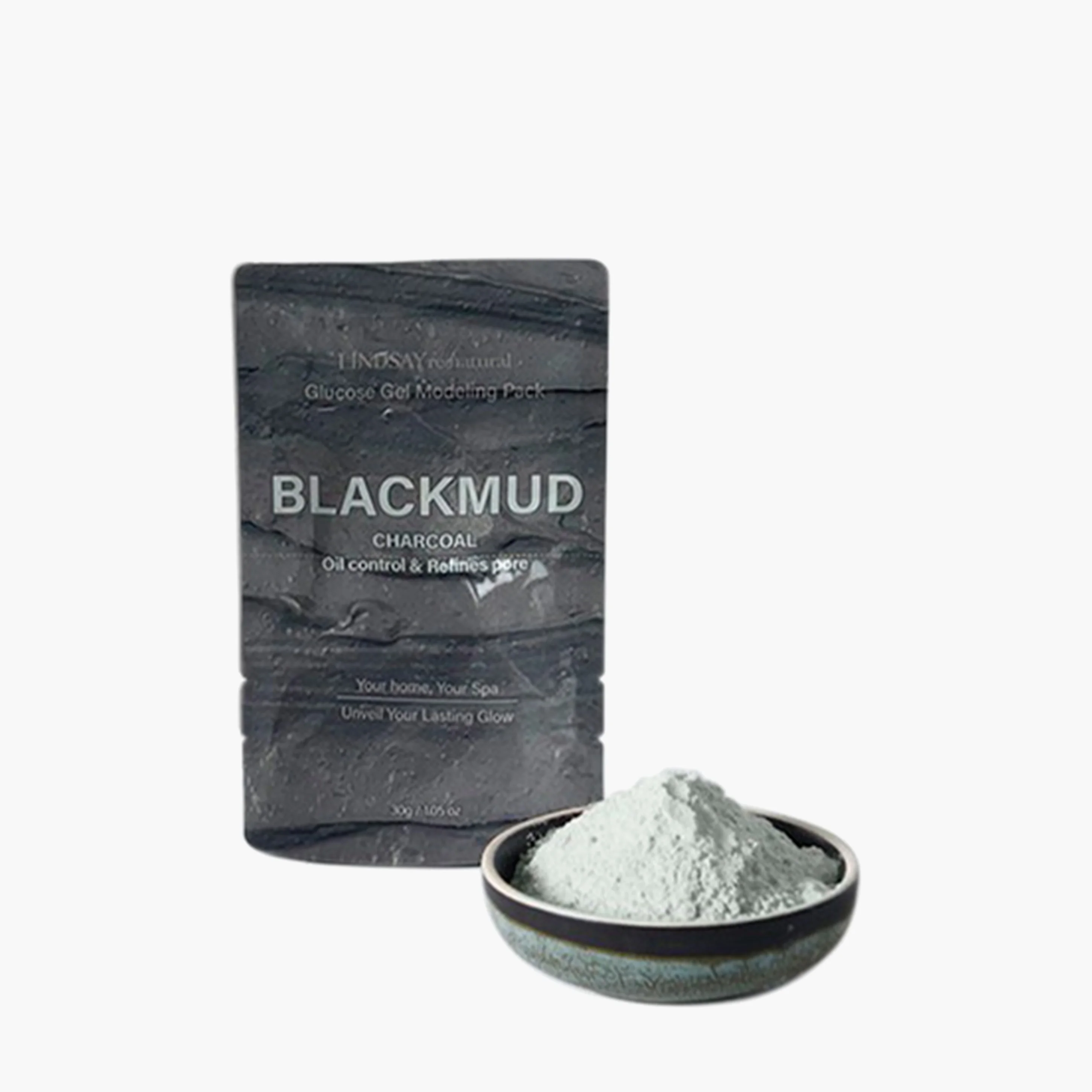 Маска альгинатная себорегулирующая | Lindsay Re:natural Blackmud Modeling Mask 30g