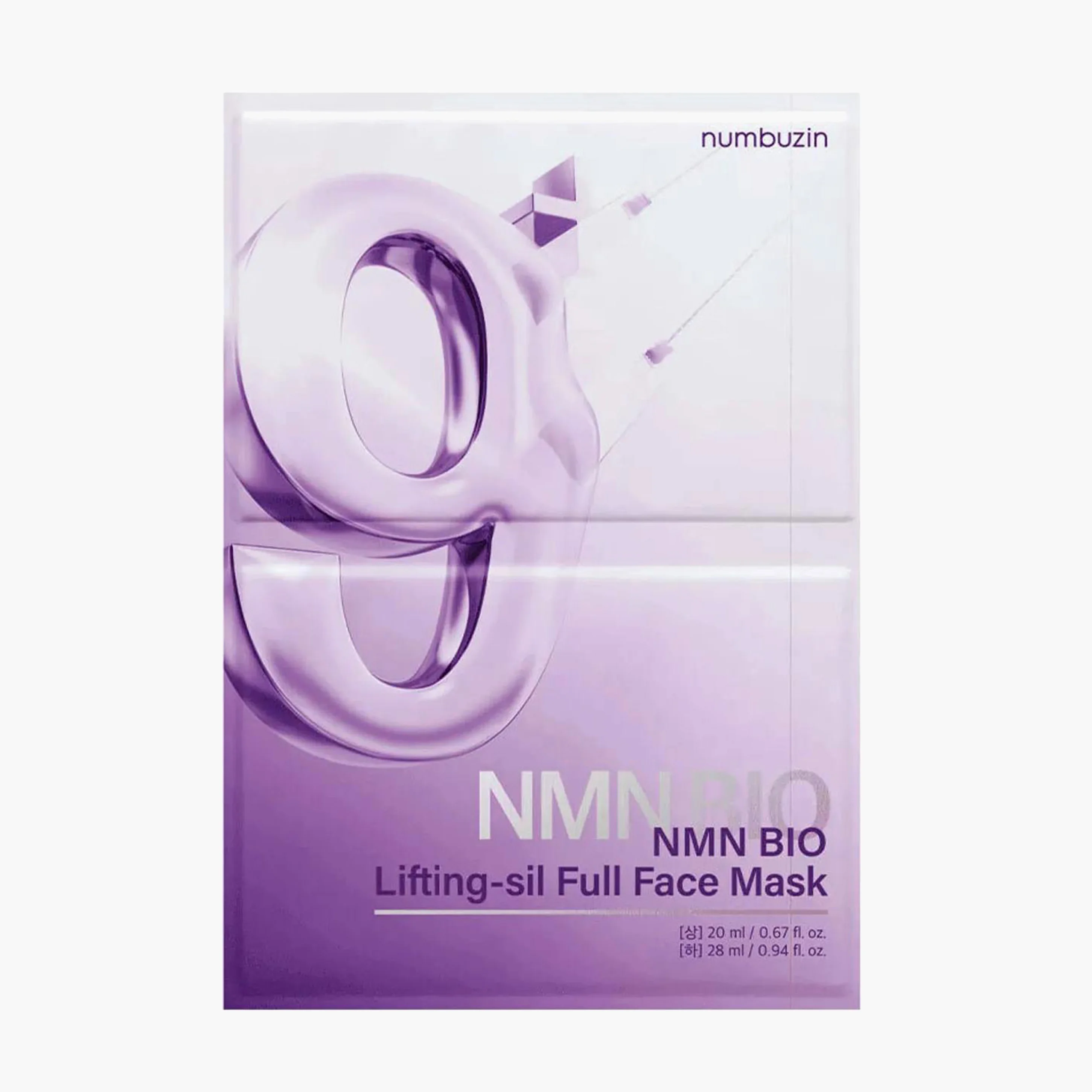 Маска для лица с эффектом биолифтинга | Numbuzin No.9 NAD Bio Lifting-sil Full Face Mask 20+28g