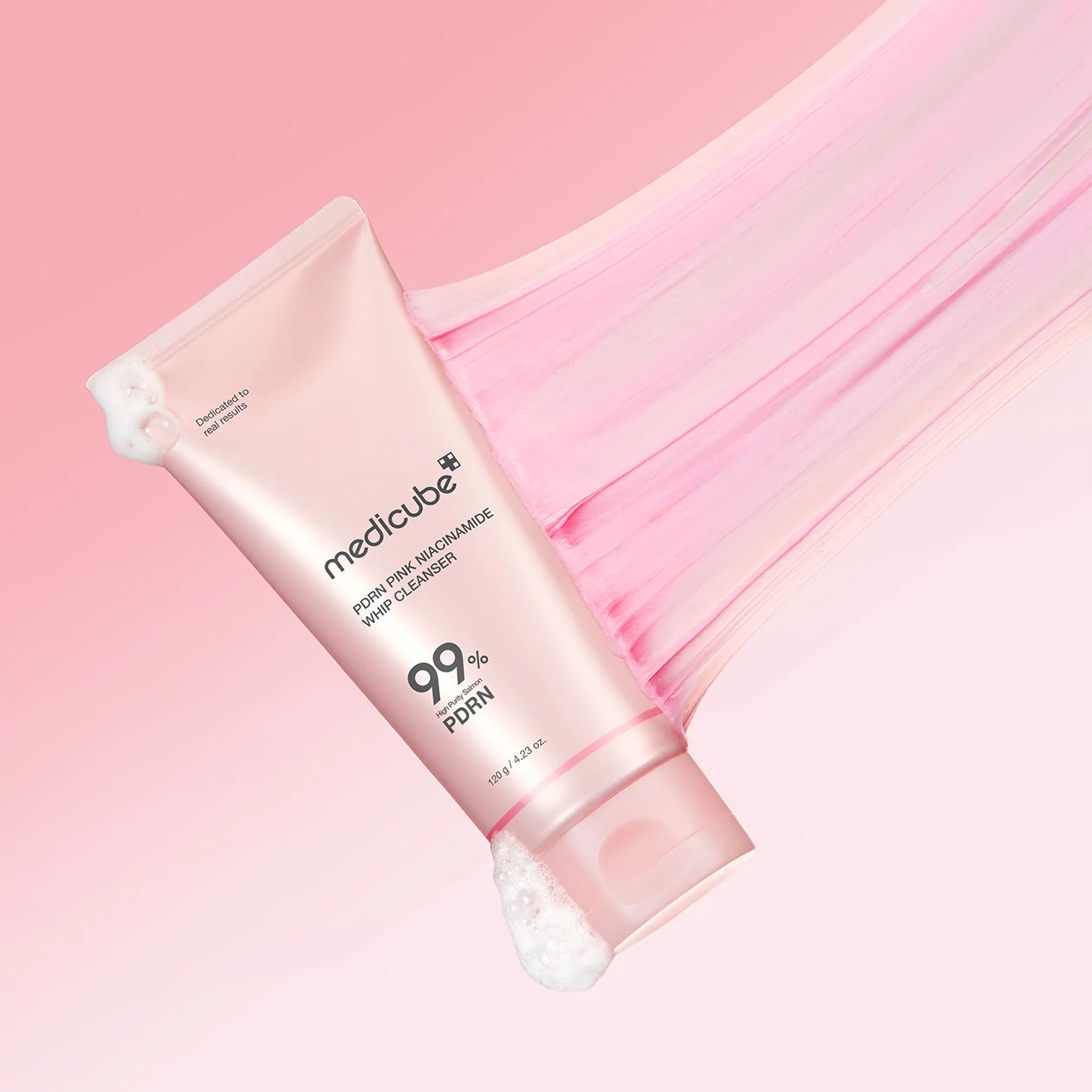 Пенка очищающая с ниацинамидом и PDRN | Medicube PDRN Pink Niacinamide Whip Cleanser 120g